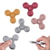 Hand Silicone Spinner Toy Tri Fidget Finger Ball EDC Desk Bearing Focus Toy Gift