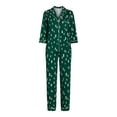 thumbnail image 4 of Joyspun Women’s and Women’s Plus Cotton Blend Notch Collar Pajama Set, 2-Piece, Sizes XS to 4X, 4 of 4