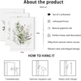 thumbnail image 5 of Sage Green Wildflower Wrapped Canvas Print -Set of 3 Bohemian Floral Watercolor Wall Art-Modern Botanical Suitable for Home Bedroom Farmhouse Office Decor 12x16 Inch Framed, 5 of 6