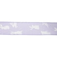 thumbnail image 4 of LaRibbons 1 1/2" Wired Ribbon | Purple w/ White All Over Bunny | 10 Yard Roll, 4 of 8