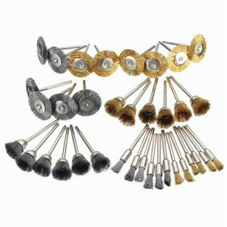 

36Pcs Steel Wire Brush Polishing Wheels Set Kit for Tool Drill Bit 3Model