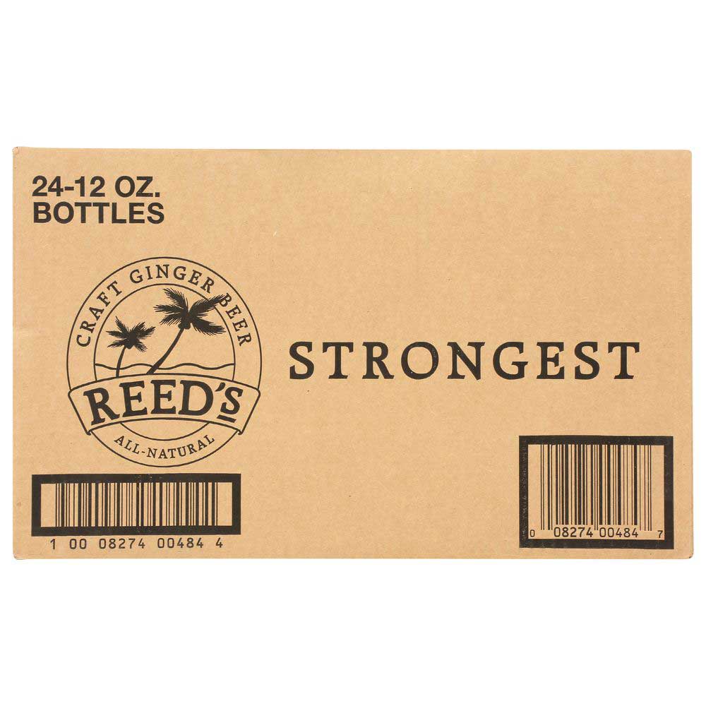 Reeds Strongest Ginger Beer, 12 Fluid Ounce Bottle - 4 count per pack -- 6 packs per Case.