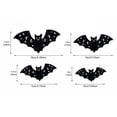 thumbnail image 3 of Halloween Bats Wall Decorations, Light‑Up 3D Bat Window Decals, LED Glowing Silhouette Ornaments for Indoor Outdoor Halloween Party Decor, 3 of 4