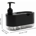 thumbnail image 3 of ShaoXinWan 2-in-1 Kitchen Soap Dispenser with Sponge Holder,Liquid Pump Dish Soap Press Container,Countertop Detergent Dispenser for Sink Cleaning,Scrubbers Storage,Kitchen Organization, 3 of 5