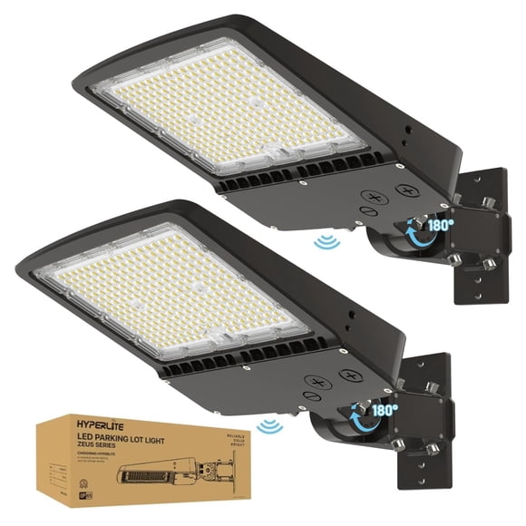 Luz LED para estacionamiento HYPERLITE, 200 W, 30000LM, 5000 K, 2 paquetes