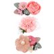 thumbnail image 1 of Juego de pinzas para el cabello con flores, accesorios para lazos para el cabello con flores, 3 piezas, 1 of 5