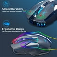 thumbnail image 2 of Souris Sans Fil 2.4G Batterie Rechargeable DPI Réglable Ergonomique pour Bureau Maison, 2 of 7