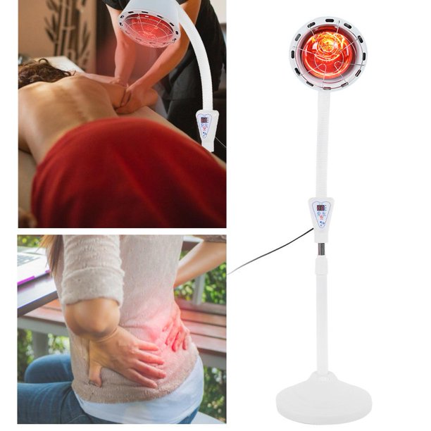 YLSHRF 275W Floor Stand Infrared Light Heating Therapy Lamp Pain Relief
