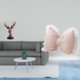 thumbnail image 2 of Figura de cabeza de ciervo,Adorno de cabeza de ciervo,estatua de animal decorativa,Cojín con lazo bonito,Almohada con forma de lazo,bonito cojín decorativo con lazo,Funda de almohada con lazo, 2 of 8