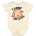 thumbnail image 3 of Inktastic I Loaf You a Lot with Cute Bread Clip Art Boys or Girls Baby Bodysuit, 3 of 5