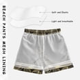 thumbnail image 3 of FORMRS Boys Swim Trunks Quick Dry Mesh Liner Boardshorts Sizes XS-XL, Golden Elegance, 3 of 7
