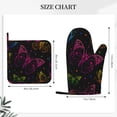 thumbnail image 4 of Disketp Butterfly Oven Mitts And Potholders Bbq Gloves-Oven Mitts And Pot Holders With Recycled Infill Silicone Non-Slip Cooking Gloves For Cooking Baking Grilling, 4 of 9