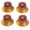 Amber, variant on Imperial Inch Size Top Hat Bell Knobs for USA Made Gibson Les Paul SG Electric Guitar, Amber Set of 4 White