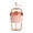 Pink, variant on Reusable Iced Coffee Tumbler, 14.5Oz Clear Cup with Straw and Silicone Sleeve, for Cold Drinks and Travel(Grey)