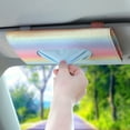 thumbnail image 7 of OTOSTAR Mask Holder for Car, Polyester Car Visor Tissue Box Holder, Auto Napkin Box Holder Backseat Paper Towel Box (Rainbow), 7 of 7
