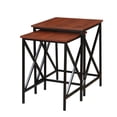thumbnail image 1 of Pemberly Row 2 Piece Nesting End Table Set in Cherry, 1 of 4