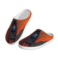 thumbnail image 2 of Disketp Orange Net Fishing Boat Women's Men's Slippers Plush Slip-On House Slipper for Winter Indoor Soft Cushion Non-slip Fluffy Slides Slippers-13, 2 of 7
