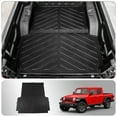 Bed Mat Fit 20202023 Jeep Gladiator Car Truck Bed Liner TPE All Weather 2022 Jeep Gladiator