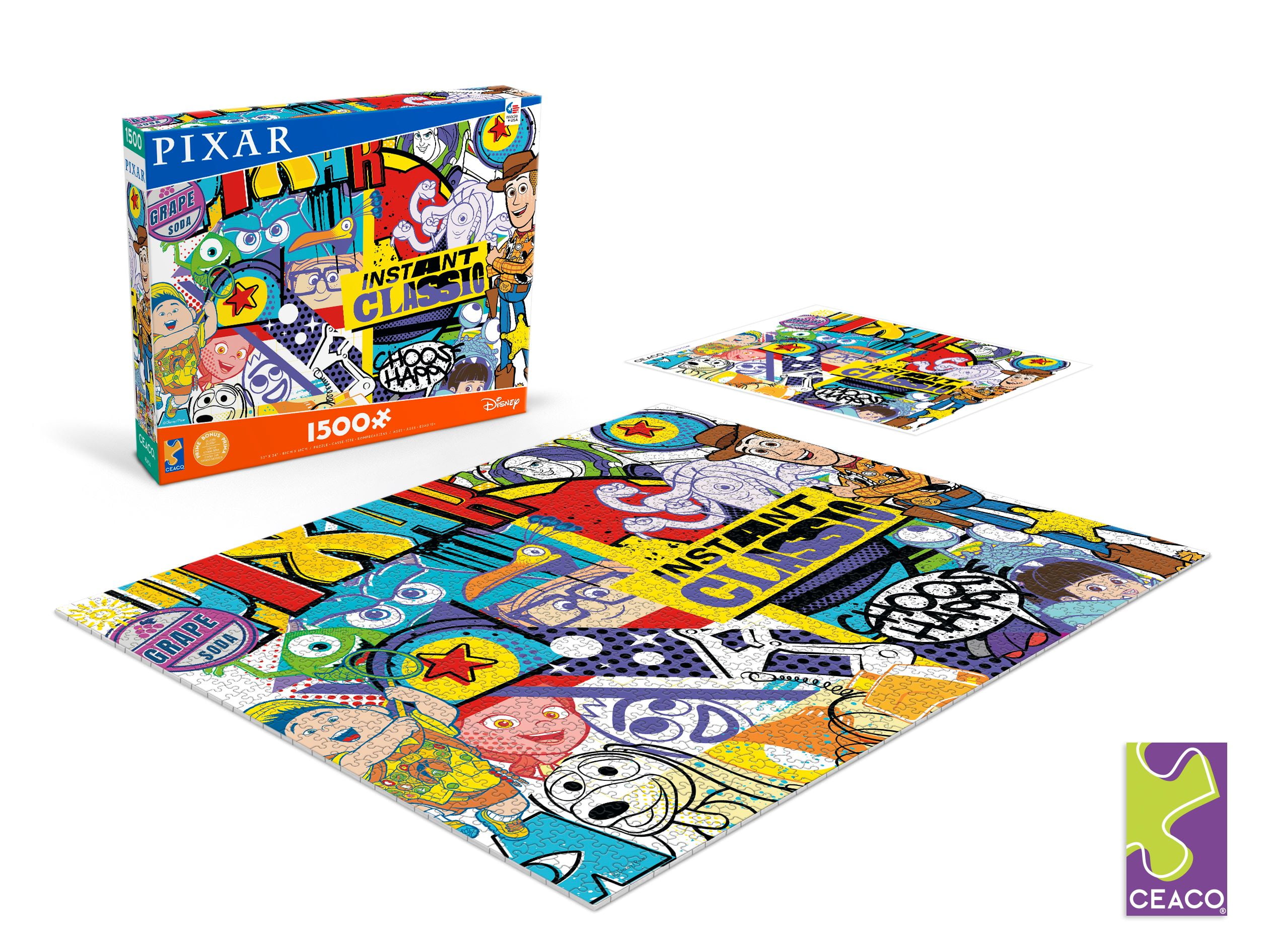 Ceaco Disney Pixar Graffiti 1500 Piece Interlocking Jigsaw Puzzle
