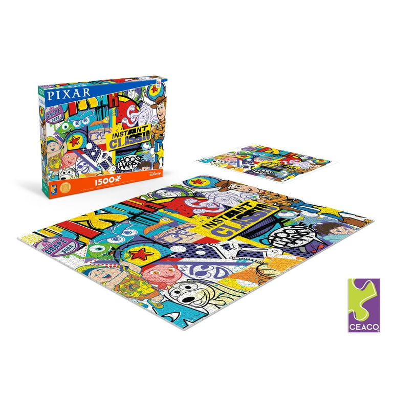 Pixar Ceaco Disney Pixar Graffiti 1500 Piece Interlocking Jigsaw Puzzle