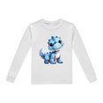 thumbnail image 5 of Pyjamas pour Bébé Ensemble de Pyjama Imprimé Dinosaure Col Rond Manches Longues Pantalon 2 Pcs Printemps Automne Pyjamas pour Garçons Gris Clair 6 Ans-7 Ans, 5 of 5