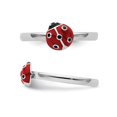 thumbnail image 5 of Sterling Silver Polished Red Enameled Ladybug Ring, 5 of 5
