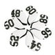 thumbnail image 1 of Greeniant 7 piezas de de hierro Driver Golf Club Cover Putter Number Headcover reemplazable Protector accesorios deportivos negro Golf blanco Greeniant OD019606-02, 1 of 6