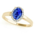 thumbnail image 6 of 0.55 Ct. Diamond & Oval Shaped Tanzanite Engagement Ring - 10K Gold, 6 of 7