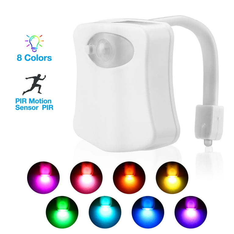 Led Multi-color Toilet Bowl Night Light, Pir Motion Activated