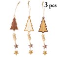 thumbnail image 2 of Bangcool 3PCS Christmas Ornament Star Tree Shape Hanging Ornament Christmas Tree Ornament, 2 of 10