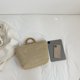 thumbnail image 3 of Bolso Con Asa Superior Bolso de playa para mujer de verano Bolso elegantes con asa superior para vacaciones junto al mar (caqui), 3 of 8