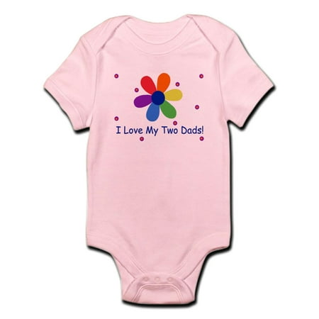 

CafePress - I Love My Two Dads Body Suit - Baby Light Bodysuit