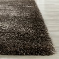 thumbnail image 2 of SAFAVIEH Charlotte Solid Plush Shag Area Rug, Brown, 3' x 5', 2 of 5
