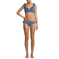 thumbnail image 2 of Time and Tru Women's Solid Novelty Eyelet Textured Scoop Swimsuit Bottom, 2 of 5