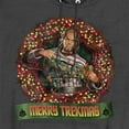 thumbnail image 2 of Star Trek Christmas Merry Trekmas Unisex Adult Pull-Over Heather Hoodie,Black, Small, 2 of 3