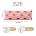 thumbnail image 2 of KLL Ultra Soft Microfiber Body Pillow Cover/Pillowcases 20"x54" with Hidden Zipper Closure-Strawberries, 2 of 5