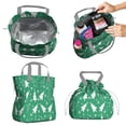 thumbnail image 2 of Green Christmas Tree Pattern Drawstring Lunch Bag Women - Drawstring Lunch Bag Insulated for Work Office - Stain-Resistant Large Lunchbags for Women with Multi-Pockets, 2 of 6