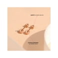 thumbnail image 5 of 14k Rose Gold 4mm Plain Ball Earrings with Safety Screw Backs for Little Girls, 5 of 8