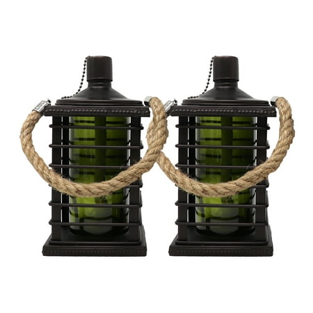 Patio Essentials Caged Tabletop Torch, 2 pk