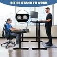 thumbnail image 6 of Costway Electric Stand Up Desk Frame Dual Motor Height Adjustable Sit Stand w/Controller, 6 of 11
