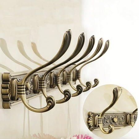 

XinYux Luxury Robe Hanging Hook Wall Mount Hanger Bathroom Decorative Coat Clothes Rack