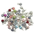 thumbnail image 2 of 50 Piezas Perla Filigrana Flor Tapa Colgante BLESIY para Fabricación Abalorios Multicolor, 2 of 8