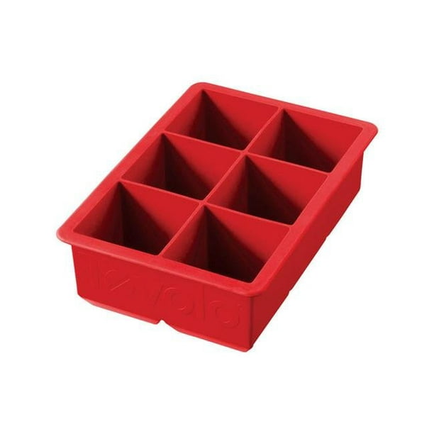 King Cube Glaçons Silicone Bonbon Pomme Rouge - Pack de 6