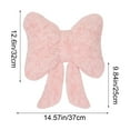 thumbnail image 4 of kkbbma under $5 2Pcs Bow Pillow, Plush Bow Living Room Sofa Cushion, Backrest Support Pillow Bay Window Seat, 37x32cm Soft Decorative Throw Pillow, Bedroom Home Decor Gift, Valentine's Day Present, 4 of 9