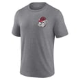 thumbnail image 2 of Men's Heather Gray Georgia Bulldogs Left Distressed Logo Tri-Blend T-Shirt, 2 of 3