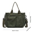 thumbnail image 2 of Bolso hombro Pana la Casual Capacidad Gran Crossbody Bag Multi-Pocket Link Sling Fecha fiesta, 2 of 9