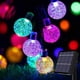 thumbnail image 1 of Guirnalda de luces solares para jardín, 50 luces LED de bola de cristal para exteriores, luces de hadas, iluminación decorativa impermeable para jardín, patio, jardín, Navidad (, 1 of 5