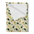 thumbnail image 2 of Avocado Soft Flannel Fleece Throw Blanket, Concept of Whole Fruit and Slices with Flowers and Leaves, Cozy Plush for Indoor and Outdoor Use, 50" x 60", Champagne and Multicolor, by Ambesonne, 2 of 5