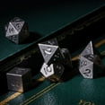 thumbnail image 3 of Cusdie Mini Metal DND Dice Set, 7-Die 10MM Metal Polyhedral D&D Dice Setfor DND Dungeons and Dragons TTRPG Role Playing Games, 3 of 5