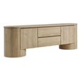 thumbnail image 1 of Duval  71 Inch Oval  TV Cabinet in Light Oak, 1 of 10